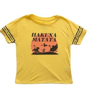 Lion King Tshirt | Hakuna Matata | Disney Tshirt | Extra Small | Yellow